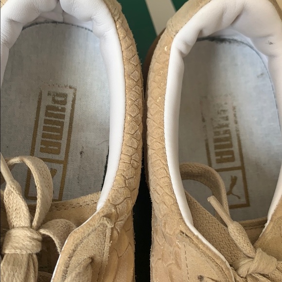Snakeskin gold puma creepers - Picture 3 of 5